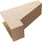 Ekena Millwork 9"W x 27"D x 18"H Classic Clemmons Rough Cedar Woodgrain TimberThane Corbel, Primed Tan CORUR09X27X18CLERCPR - alternate 4